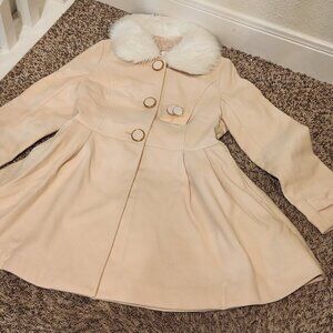 Liz Lisa Fur Trimmed Pink Coat